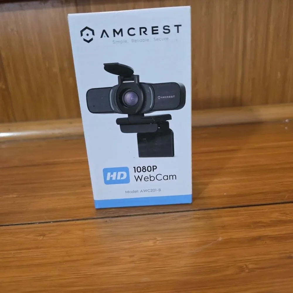Amcrest 1080P HD Webcam with Microphone & Privacy Cover - Brand New Sealed